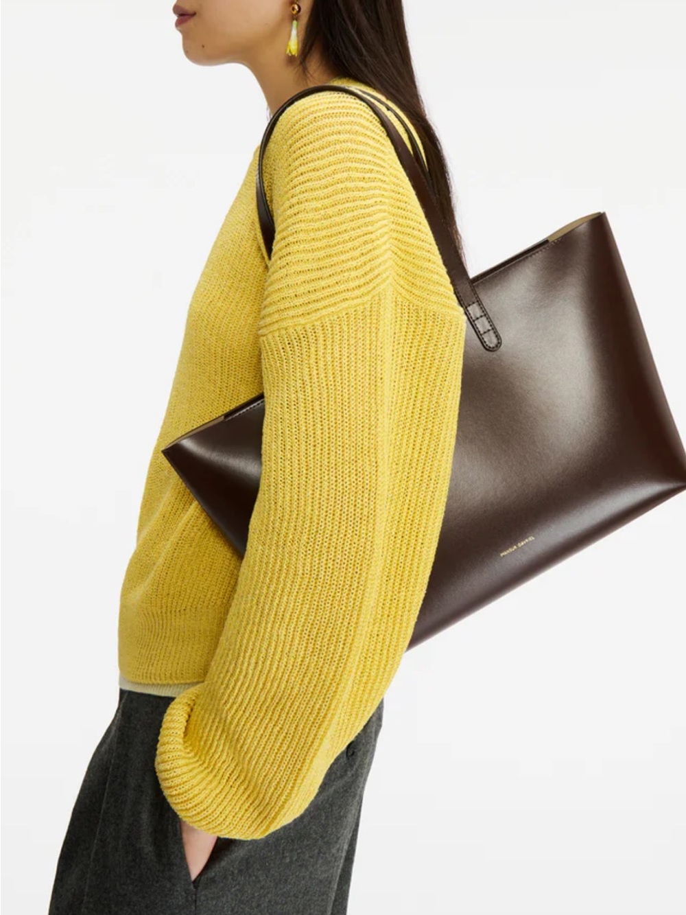 Mansur Gavriel Small Zip Tote Beige - Picture 7 of 7